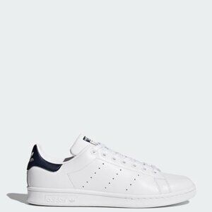 Adidas Stan Smith Shoes, Size: M 7 / W 8, Color: White and Dark Blue